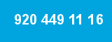 920 449 11 16
